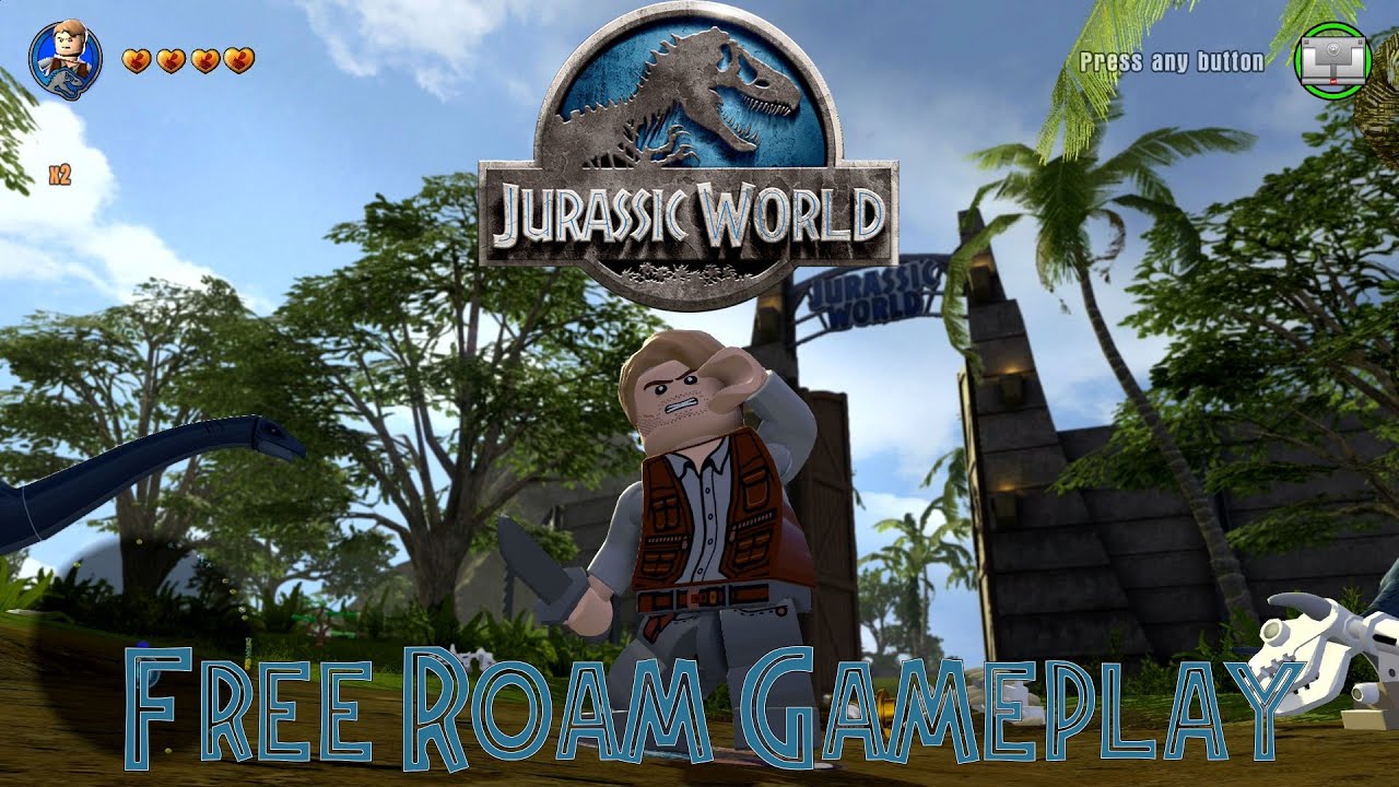 LEGO Dimensions  - Owen Grady Free Roam Gameplay on LEGO Jurassic World