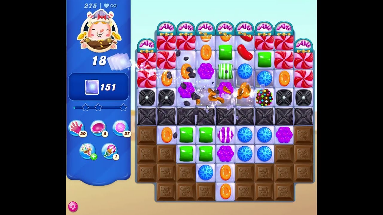 COOL sounds Candy Crush Saga 2023 Winter Season New version play Relaxing music Level 273-283