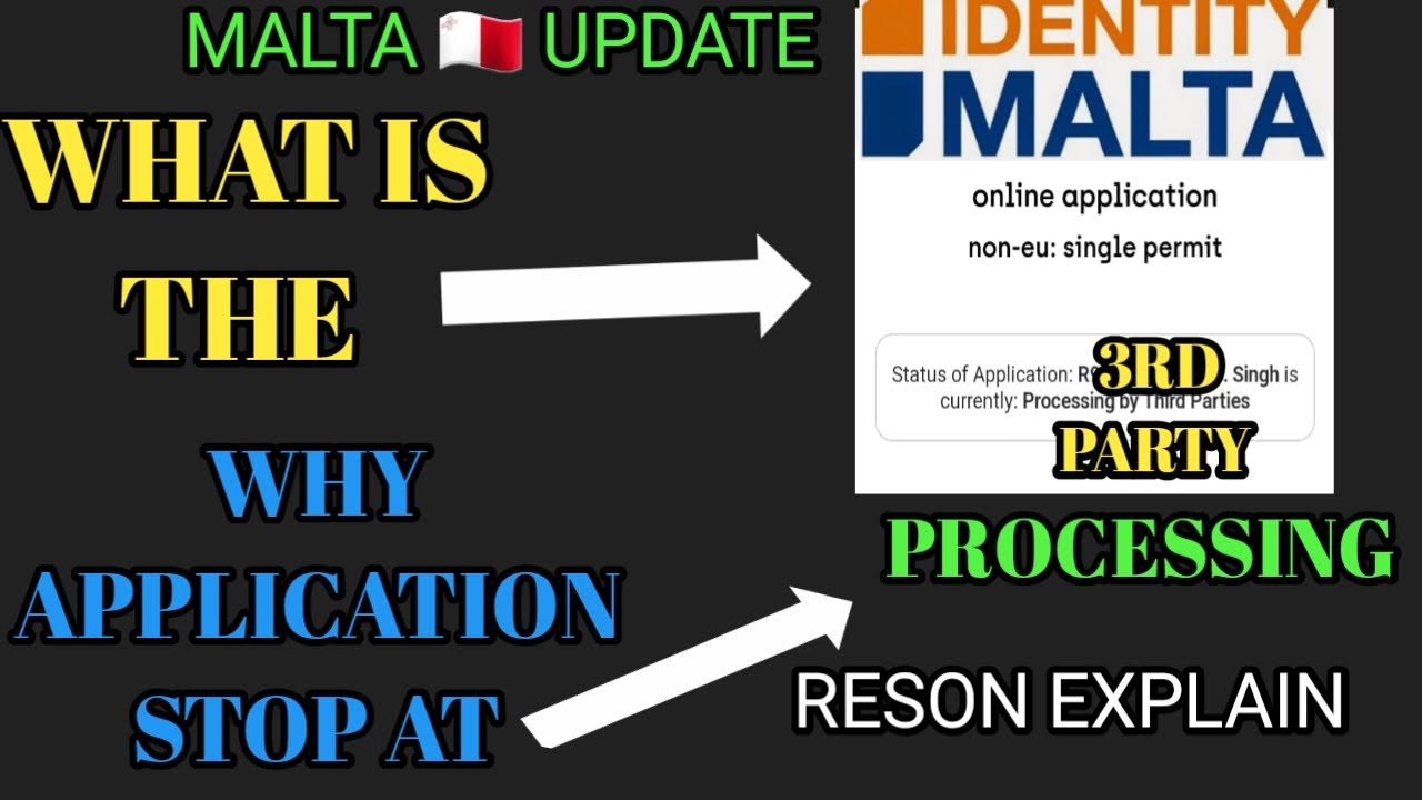 Malta New Update Today | What is Third Party Processing in Malta Work permit  #malta_visa #malta
