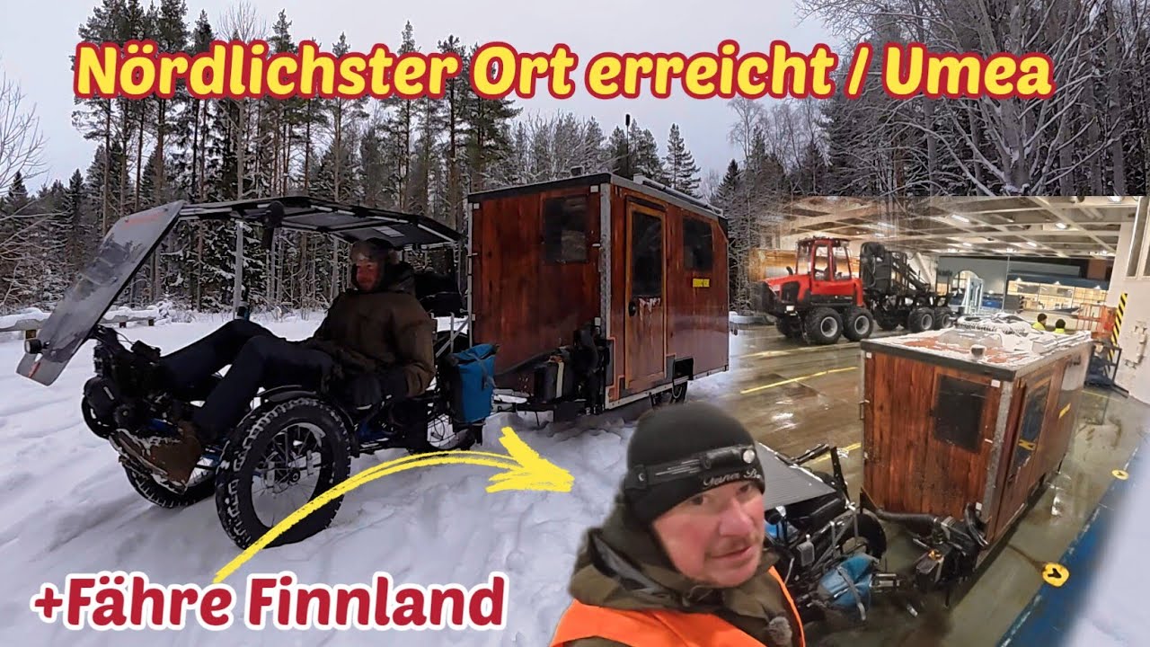 Seekrank geworden/Umea/Winter Tour Schweden T19