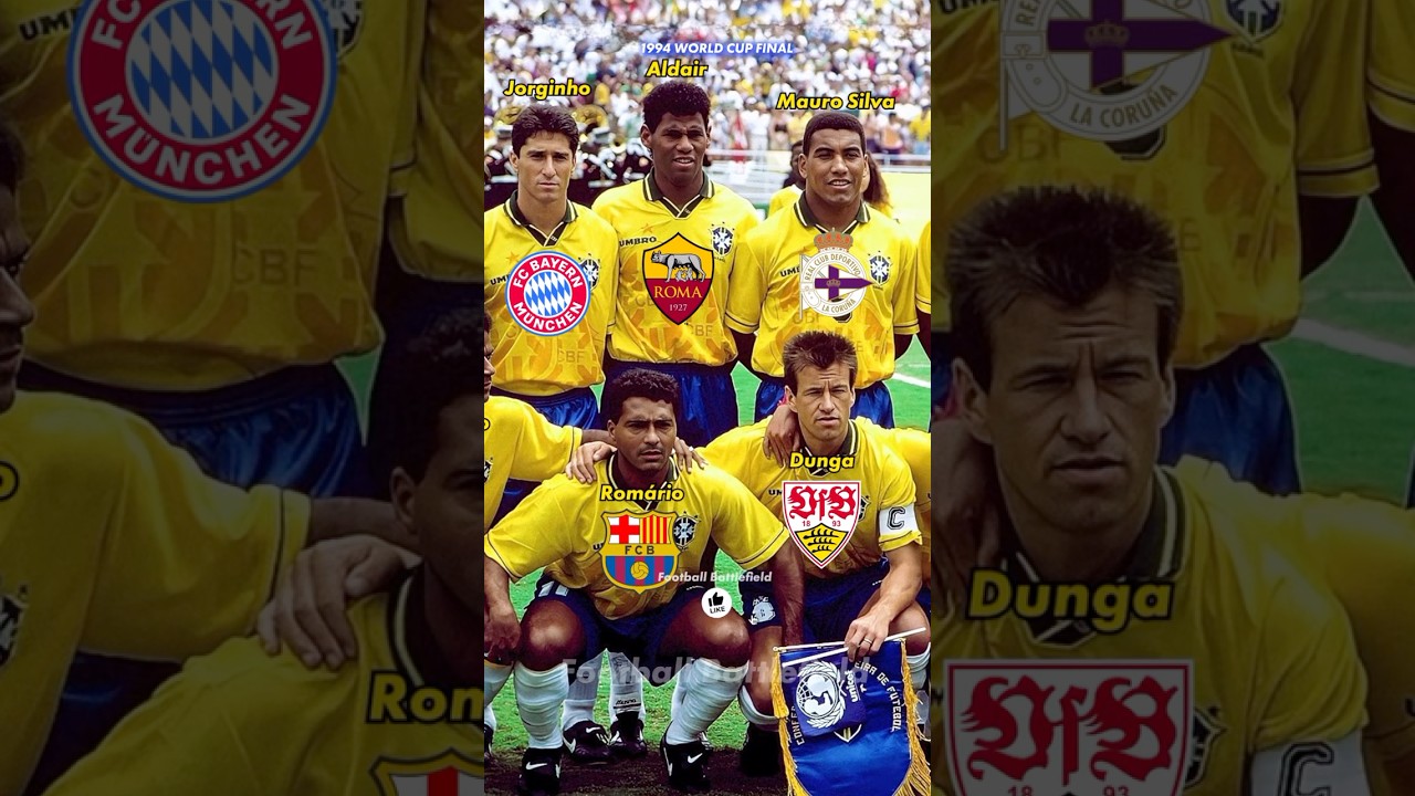 Brazil squad vs Italy Final World Cup 1994🔥Clubs🤔