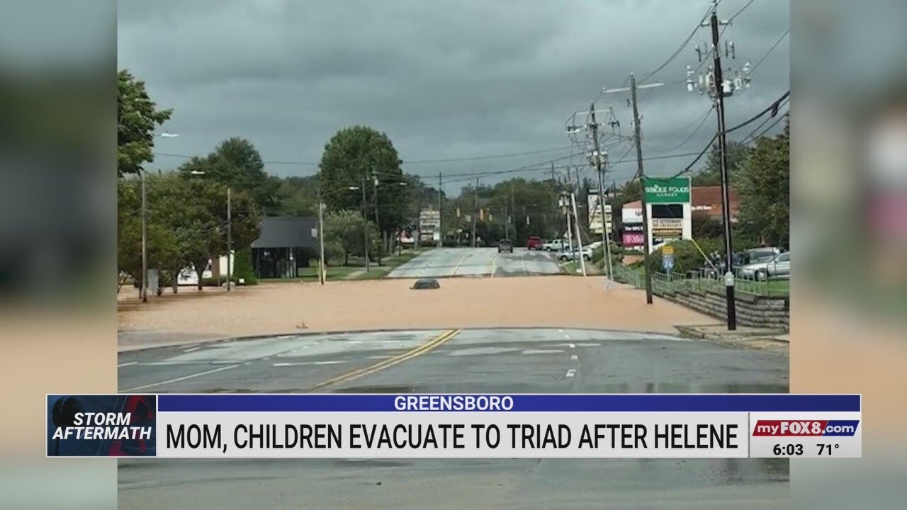 Western North Carolina mother of 3 evacuates to Greensboro after Helene