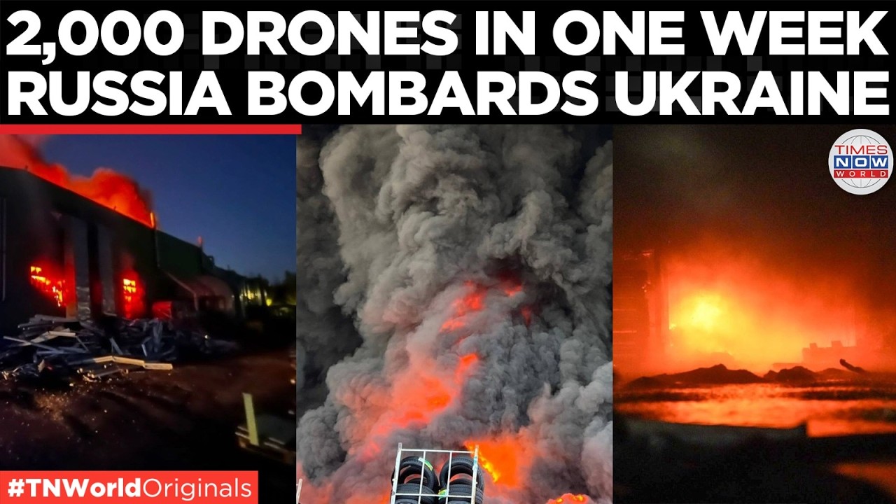 UKRAINE UNDER FIRE: Nearly 2,000 Russian Drones and 1,600 Bombs in One Week | Times Now World