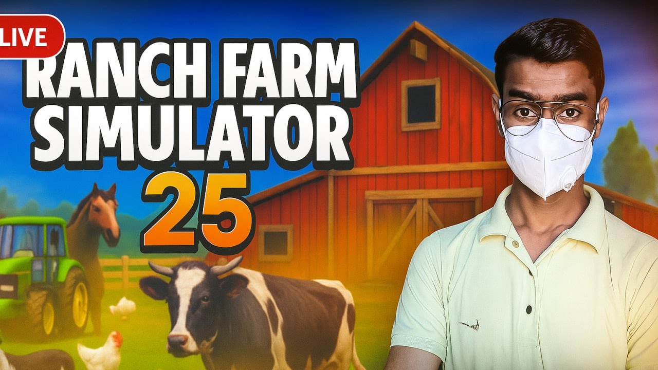 LIVE: Ranch Farm Animal Simulator 25 – Building My Dream Ranch | Realistic Farming Gameplay