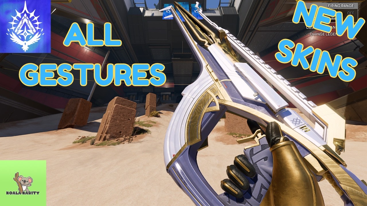 New Evolutive Skin, R-301 (Heavenly Lance), S30 Battle Pass, All Gestures. [Apex Legends - Aug.26]