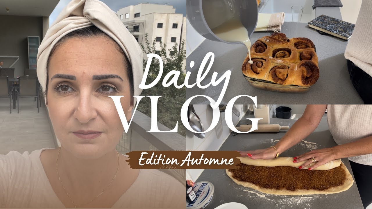On accueille enfin l'automne! promenade en forêt,  recette des cinnamon rolls, maquillage de saison