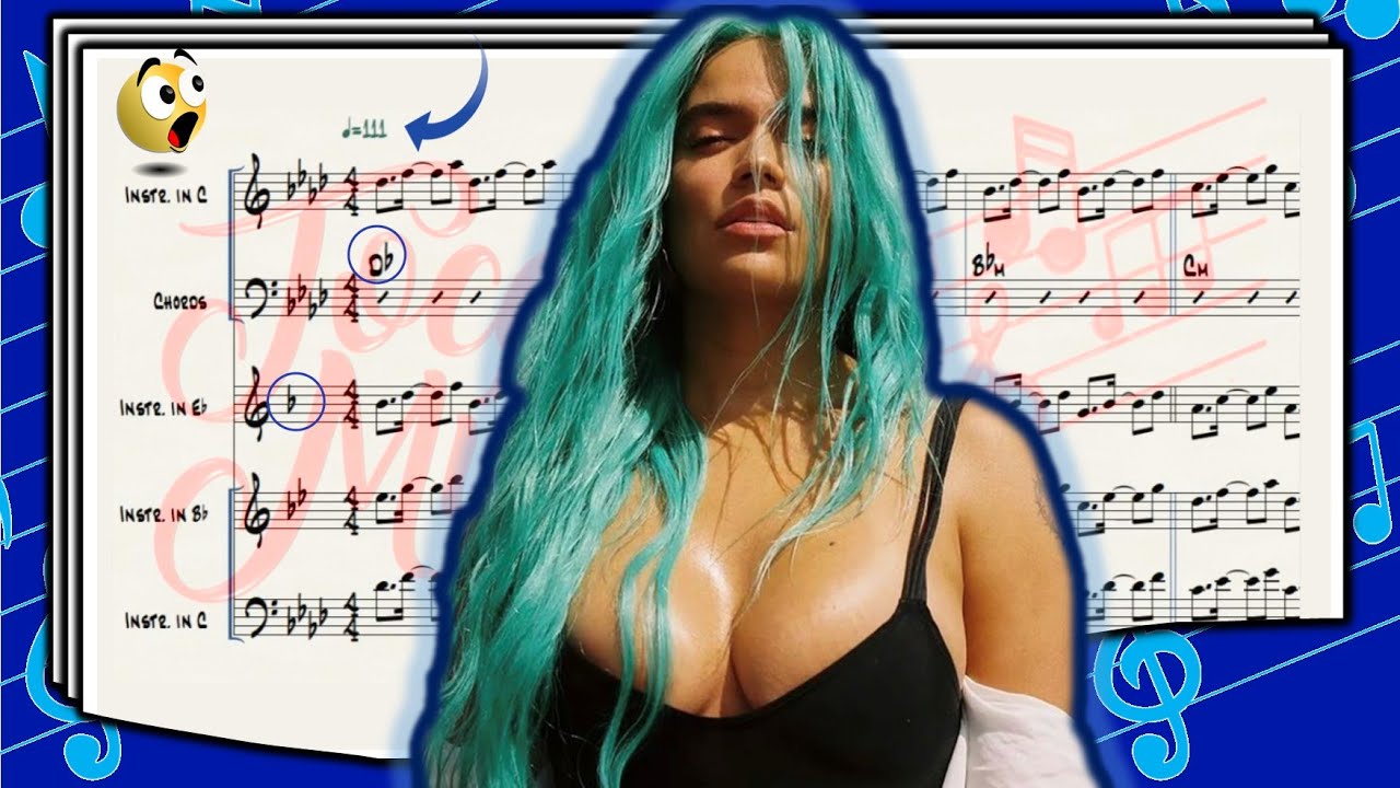KAROL G - PROVENZA,  PARTITURA