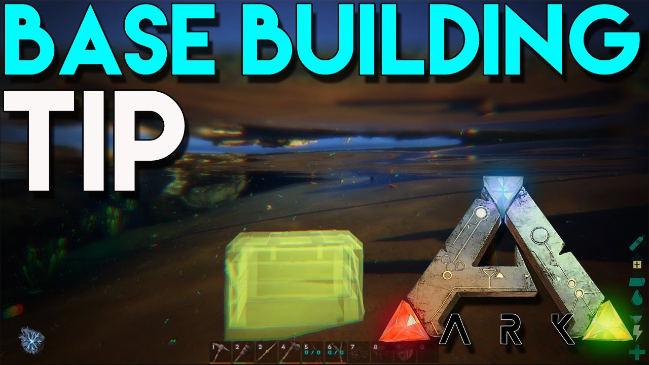 Ark Survival Evolved - Base Building Tip - How To Hide Your Stuff