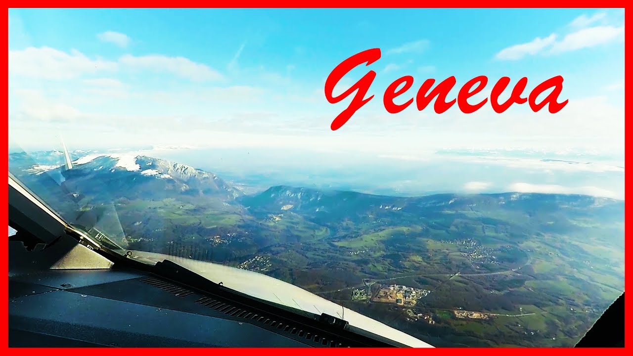 GENEVA (LSGG) - APPROACH AND LANDING - A320 Cockpit View