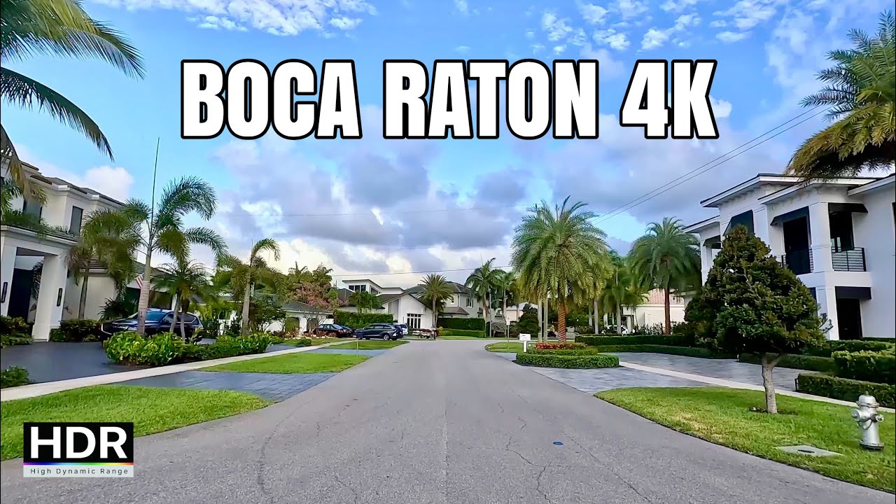 Experience Boca Raton by Car 4K, Red Reef Park, Mizner Park, Addison Mizner || Boca Raton, Florida