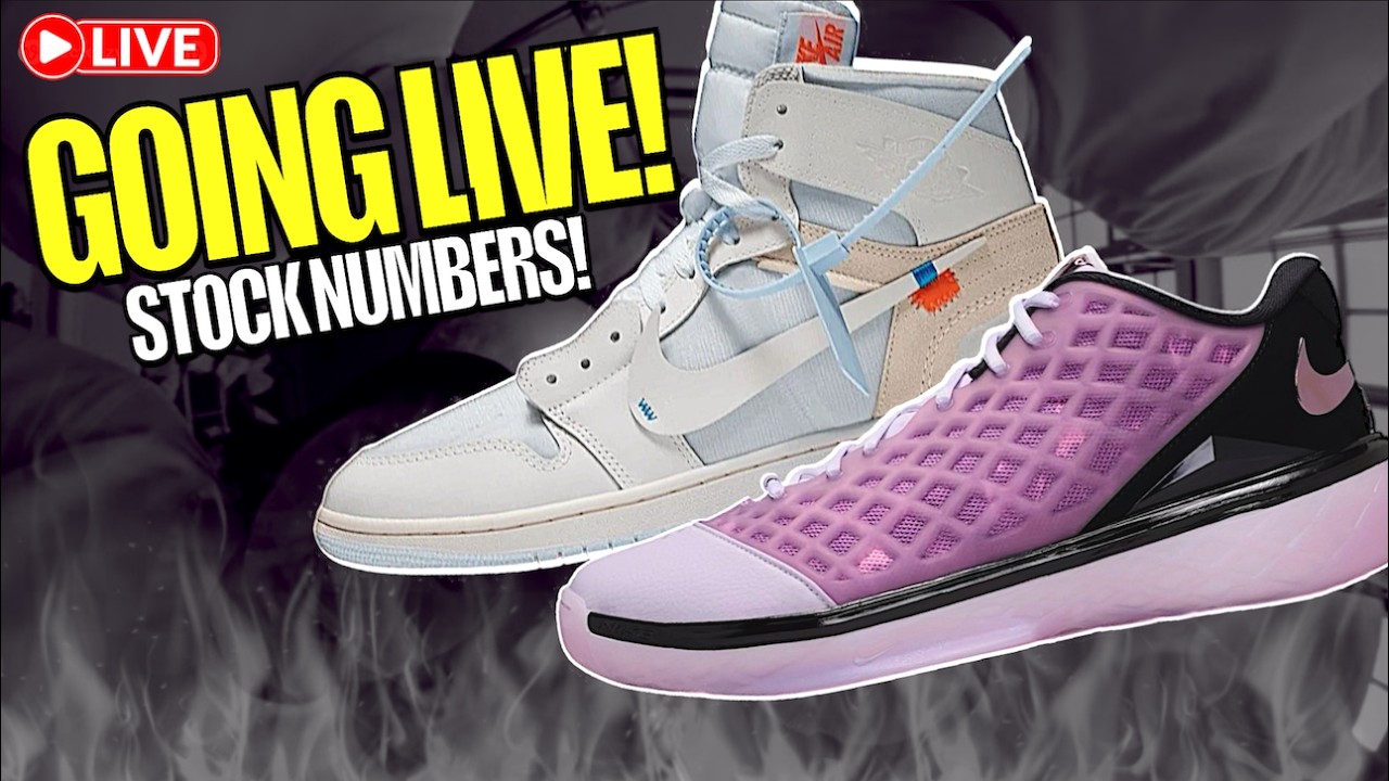 GOING LIVE! KOBE 3 LOW STOCK NUMBERS & JORDAN 1 VIRGIL ALASKA SOON!