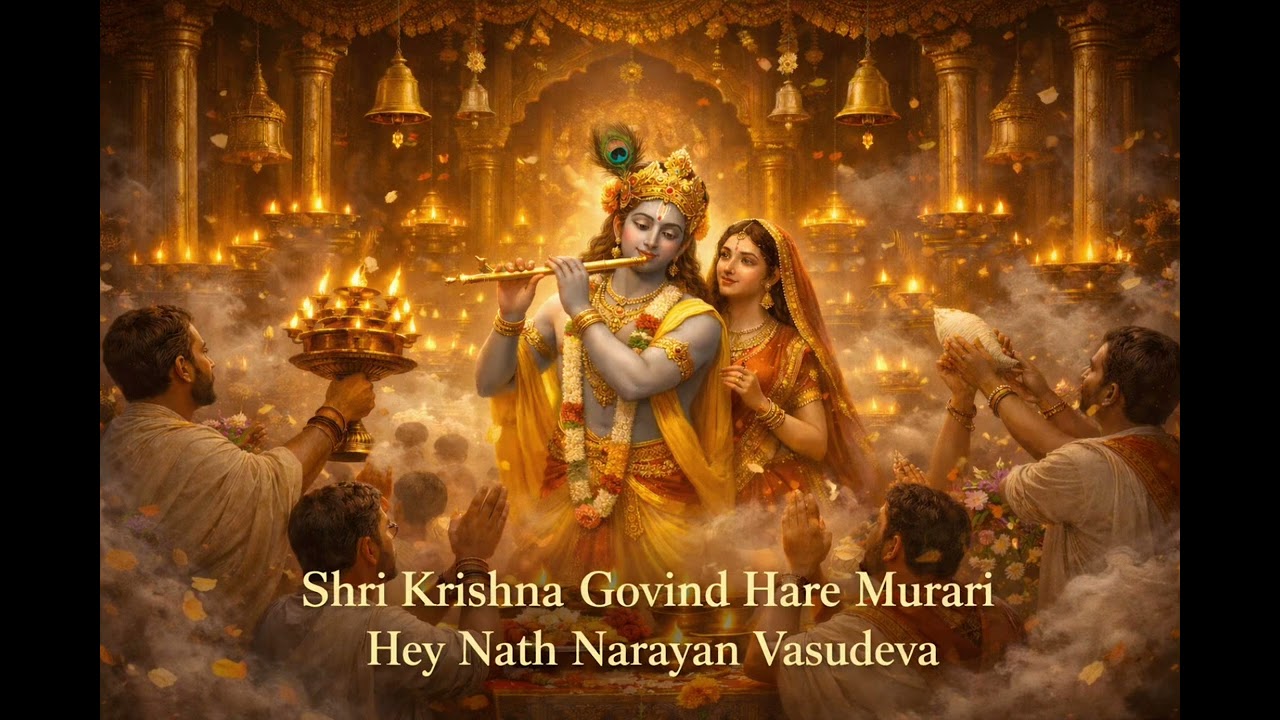 Shri Krishna Govind Hare Murari | Hey Nath Narayan Vasudeva | Temple Aarti Bhajan