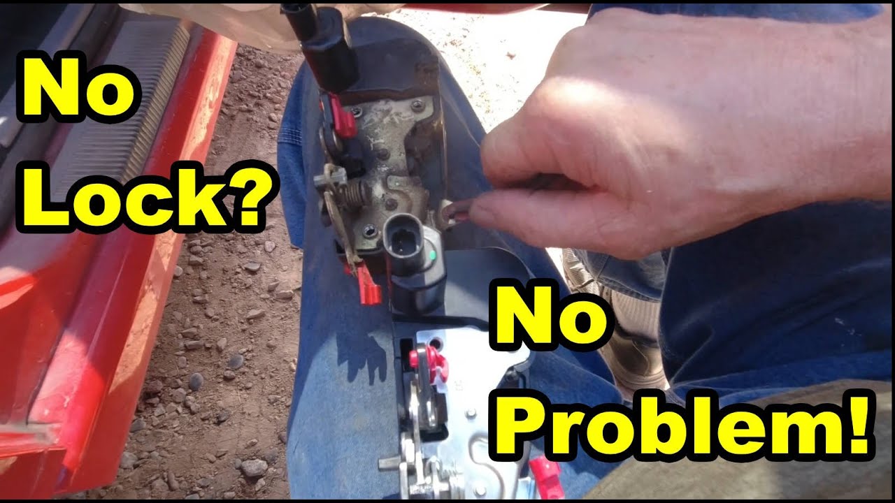 98 Jeep ZJ Grand Cherokee electric door lock actuator replacement, passenger rear.