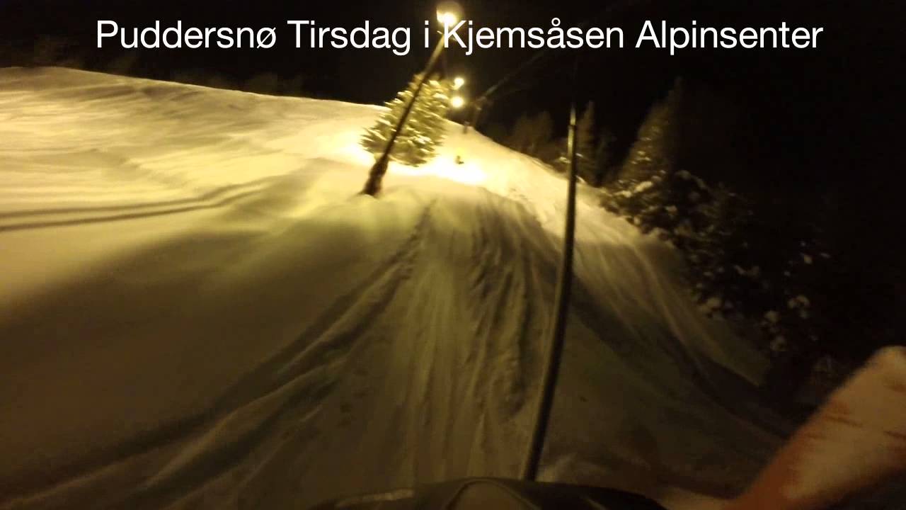 Puddersn&oslash; tirsdag i kjems&aring;sen