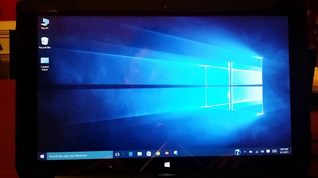 Windows 10: screen will not auto rotate