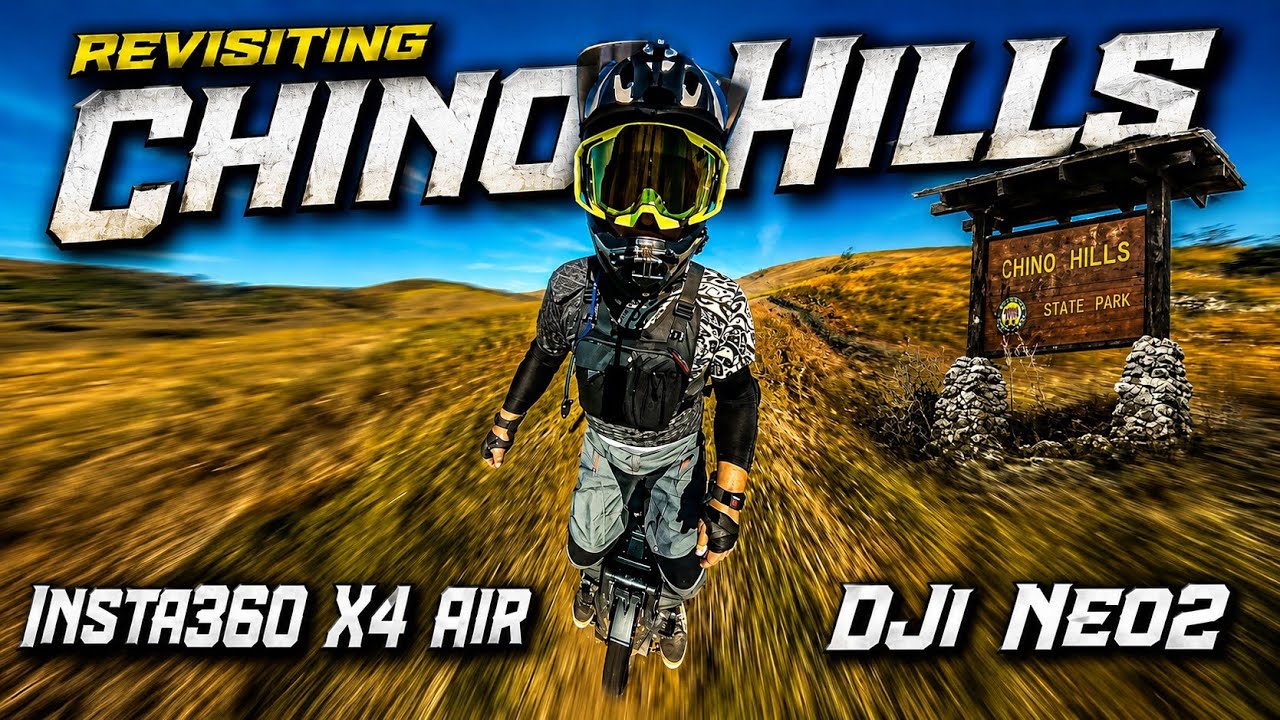 Insta360 x4 Air and DJI Neo2 Great for Riding Solo Through Trails at Chino Hills with the EUC