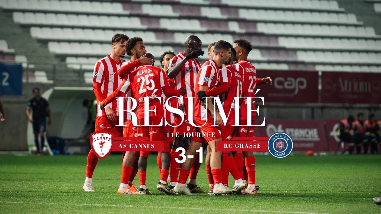 R&eacute;sum&eacute; J11 : AS Cannes - RC Grasse