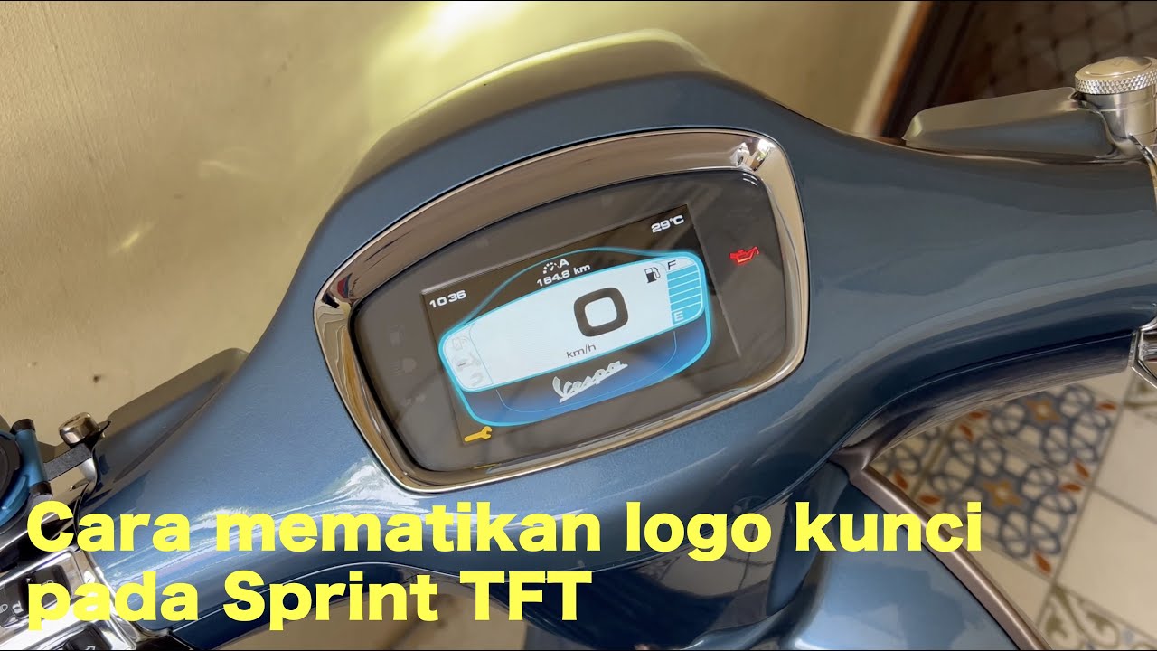 How to turn OFF Service Logo on Vespa Sprint/Primavera TFT Display