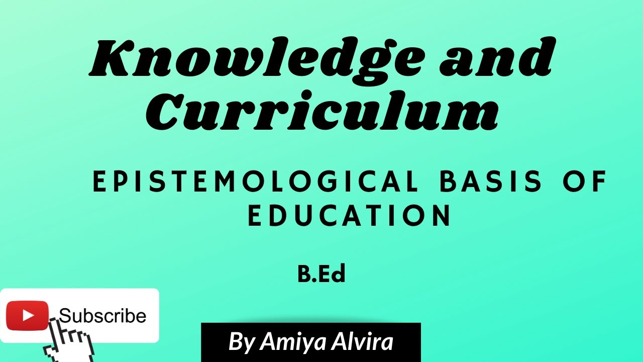 Epistemological Basis of Education | Information vs Knowledge | Teaching vs Training | Amiya Alvira