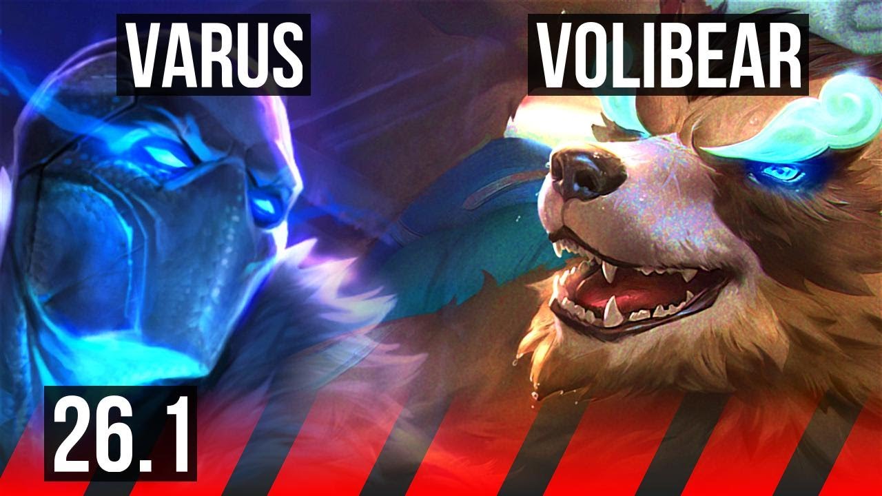 VARUS vs VOLIBEAR (TOP) | Good KDA: 9/1/0 | EUW Master | 26.1