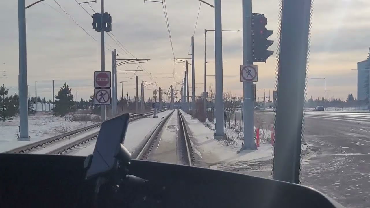 Riding the Edmonton LRT - Southeast Valley Line to Mill woods