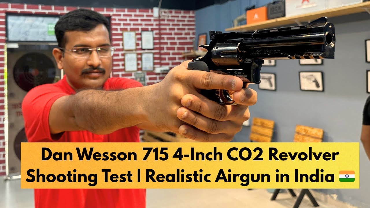 Dan Wesson 715 4-Inch CO2 Revolver Shooting Test | Realistic Airgun in India 🇮🇳