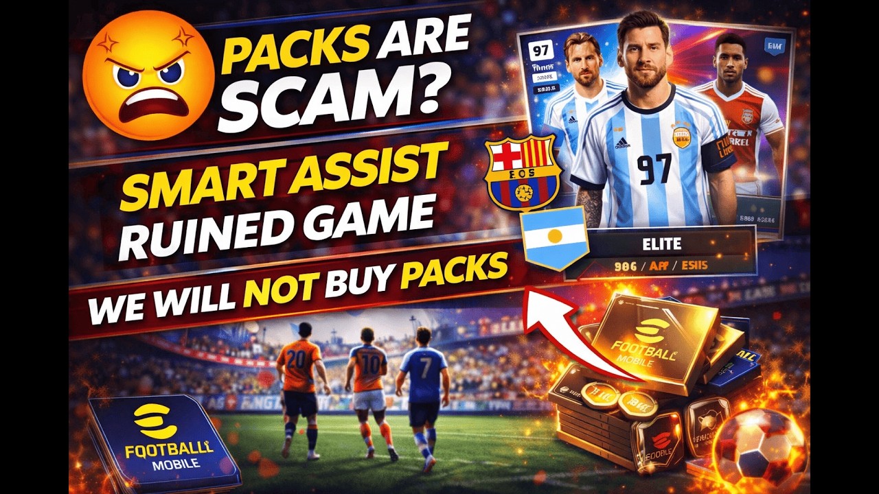 eFootball Mobile LIVE | Are Packs a Scam? Smart Assist Ruined the Game!