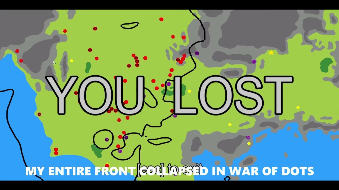 my entire front COLLAPSED in WAR OF DOTS #warofdots #war #strategy