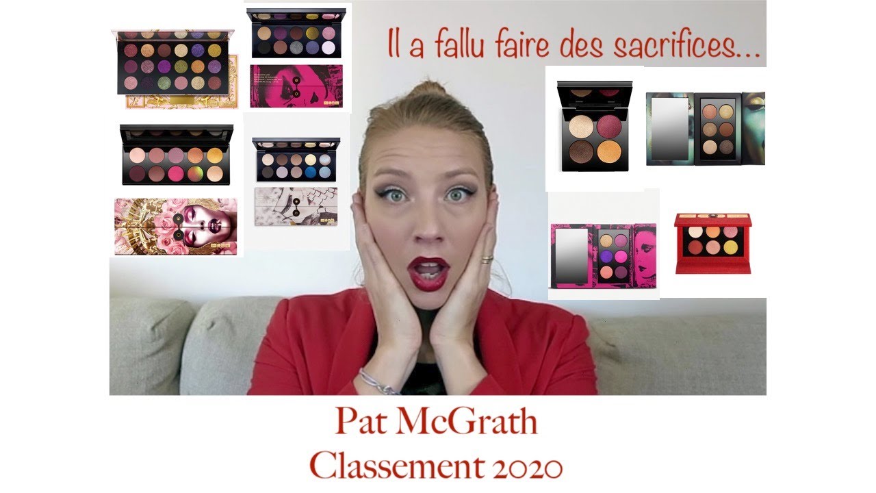 PAT McGRATH - classement des palettes 2020