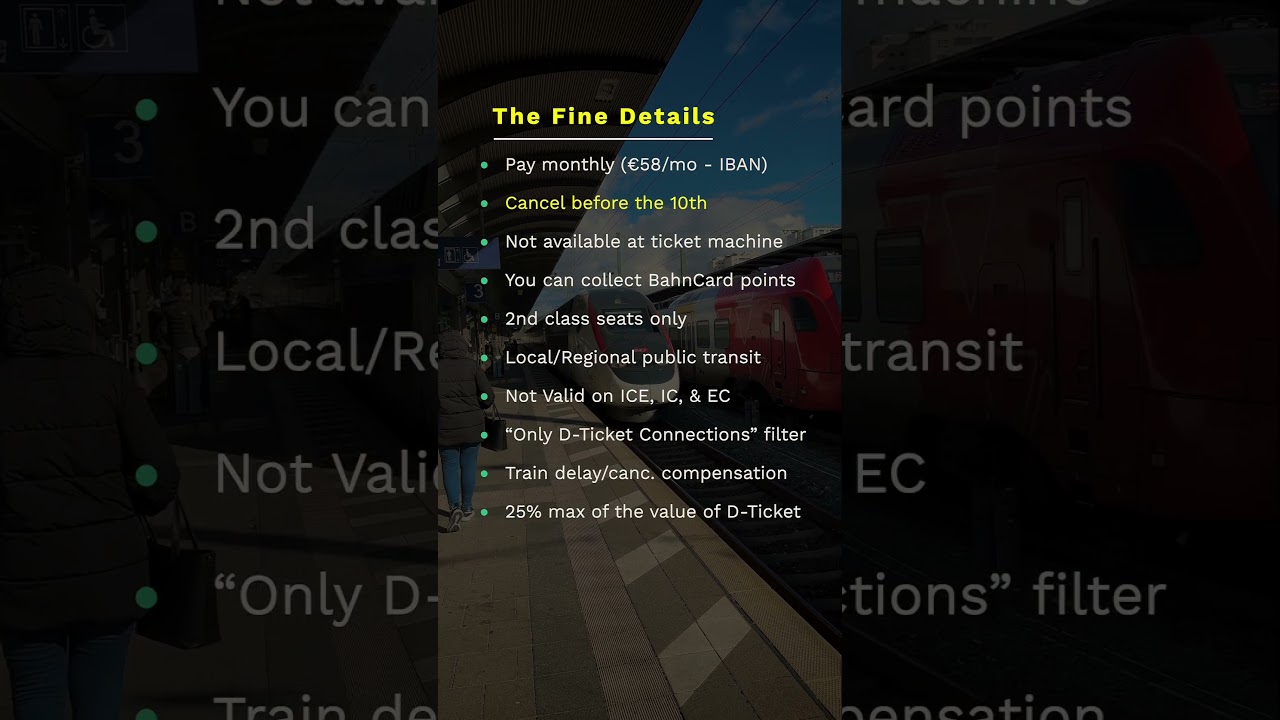 Worth it? The Deutschland German Rail Ticket (&euro;58 Euro) - DB Train Travel in Germany