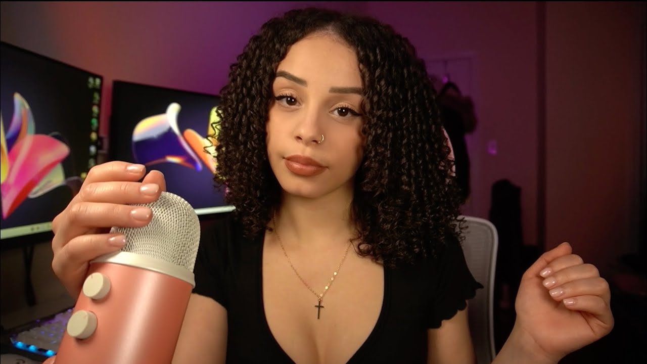 ASMR | Natural Nail on Nail Tapping (fast & aggressive) + Hand movements w/ Mouth sounds & Rambles💖