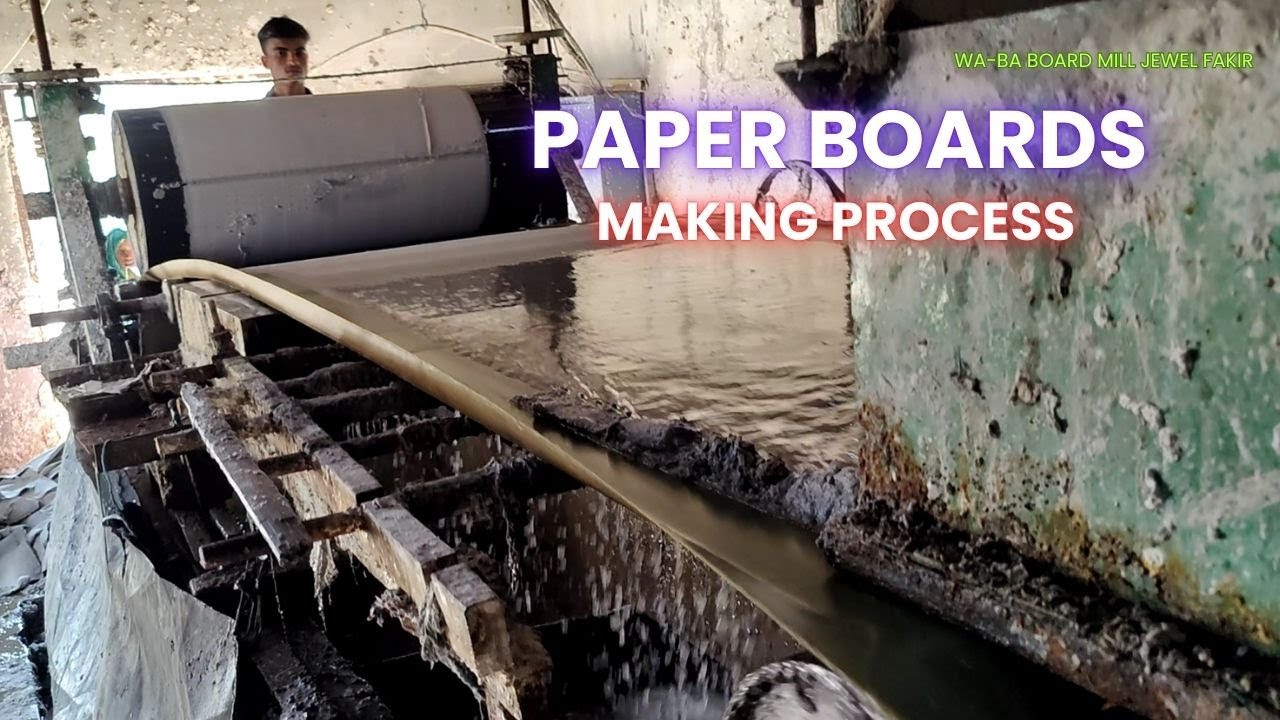 Low cost paper board making process full video Wa-Ba Board Mill Jewel Fakir