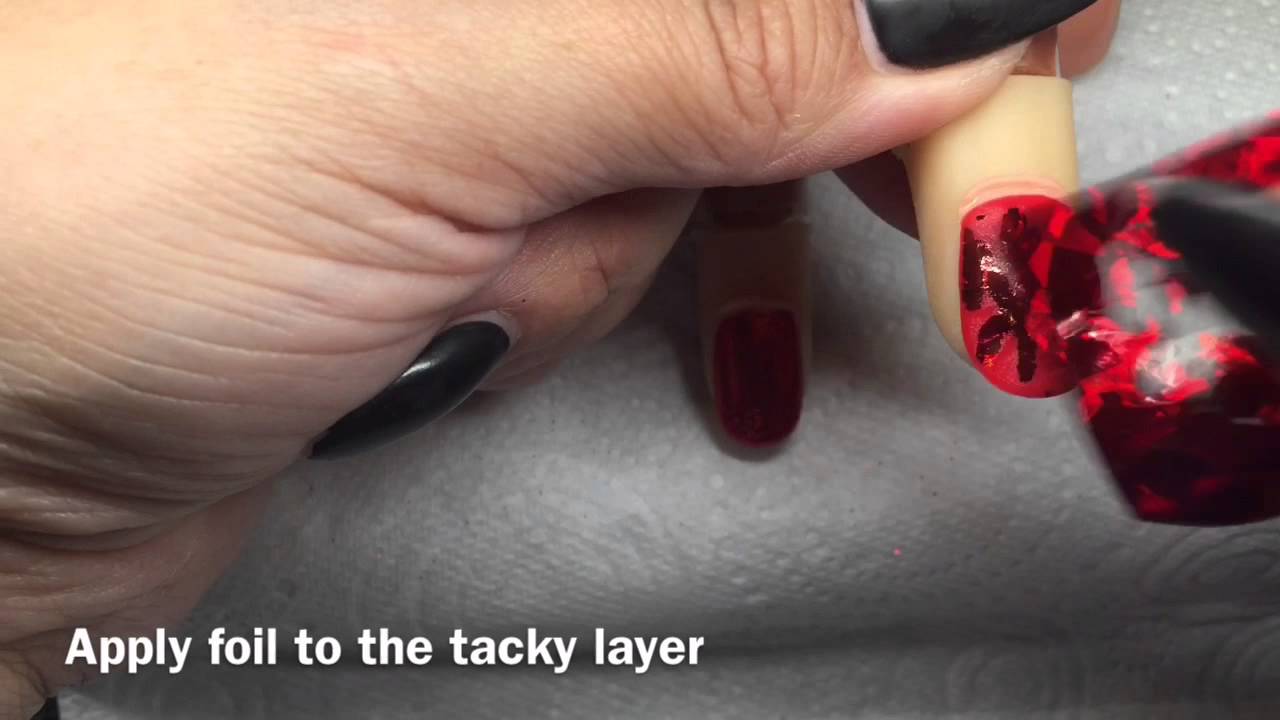 Glitter & Foil Sandwich Gel Polish Manicure