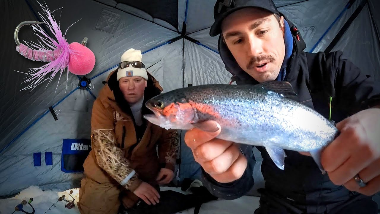 Midwinter Ice Fishing for Stocked Trout (Cold Front Conditions)