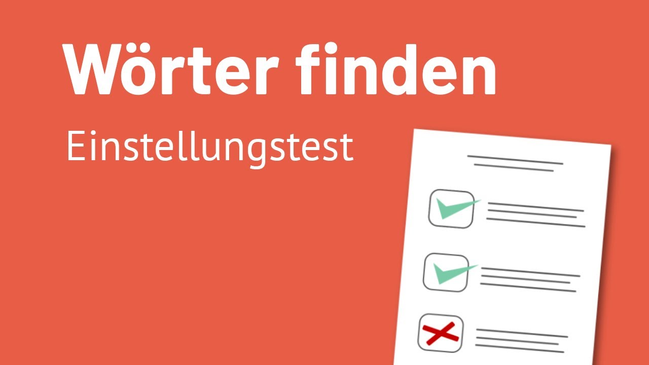 FINDE alle Wörter im Buchstabensalat und bereite dich damit ideal auf deinen EINSTELLUNGSTEST vor!