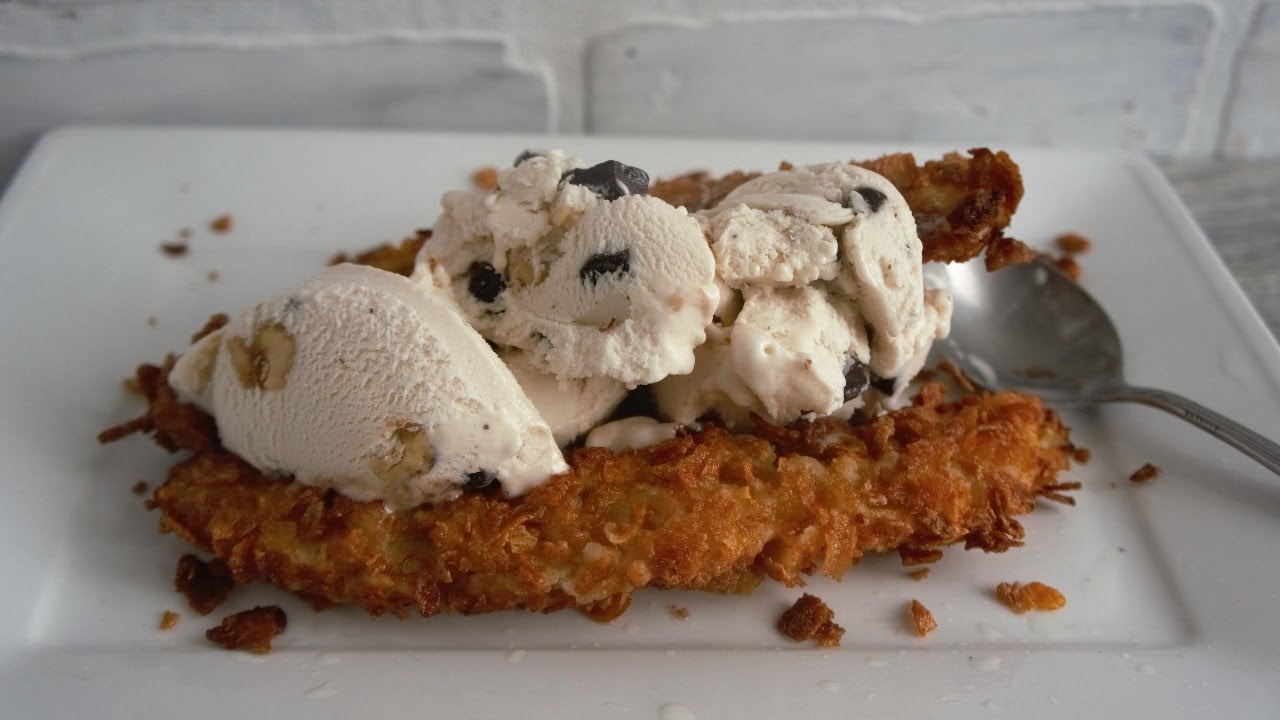 Crunchy Fried Banana Split