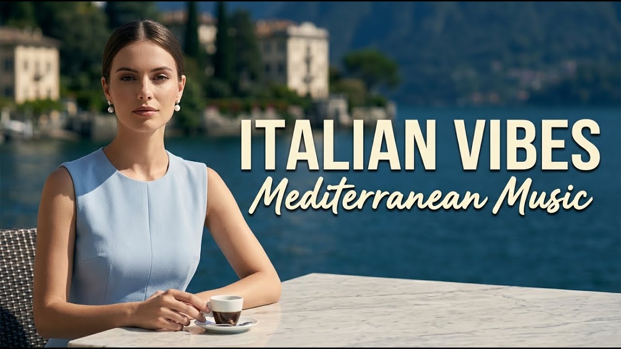 Sunset Italy 4K ☀️ Mediterranean Music 2+ Hours | Amalfi Coast & Lake Como