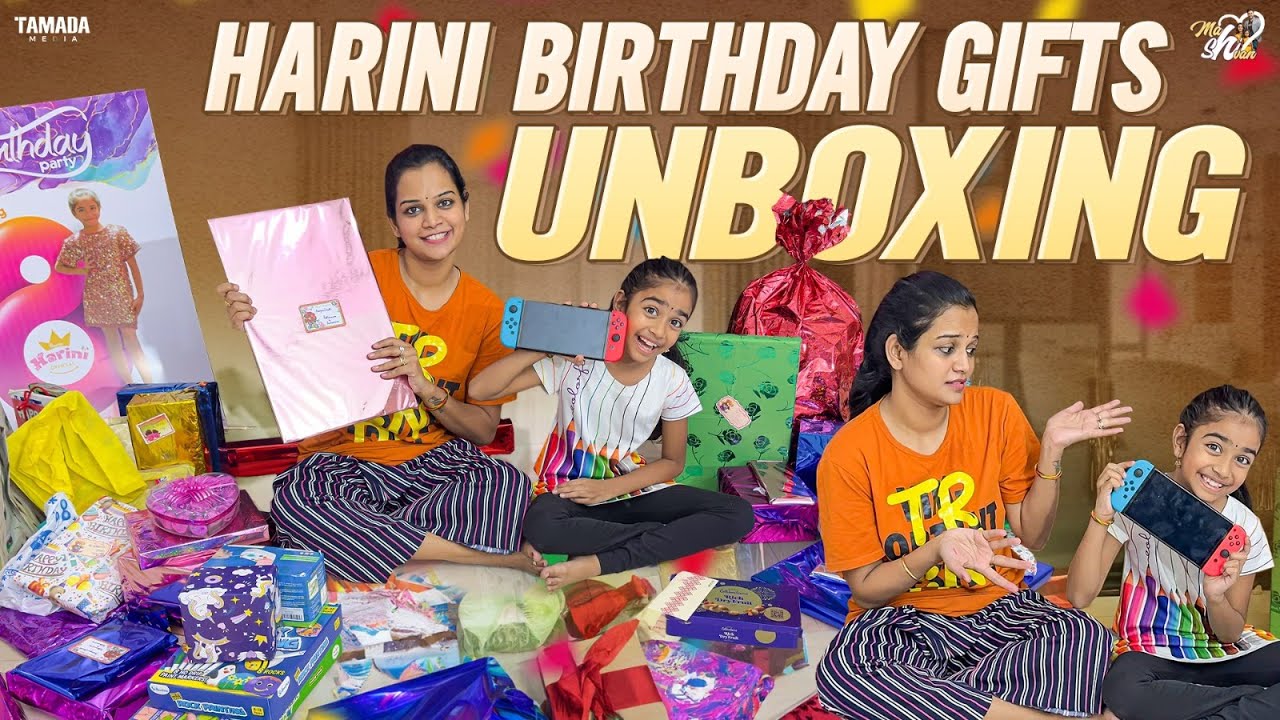 Harini Birthday Gifts Unboxing || Mahishivan || Tamada Media