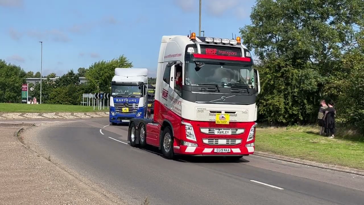 East Coast Truckers Convoy 2023 (36th year) - Outward journey