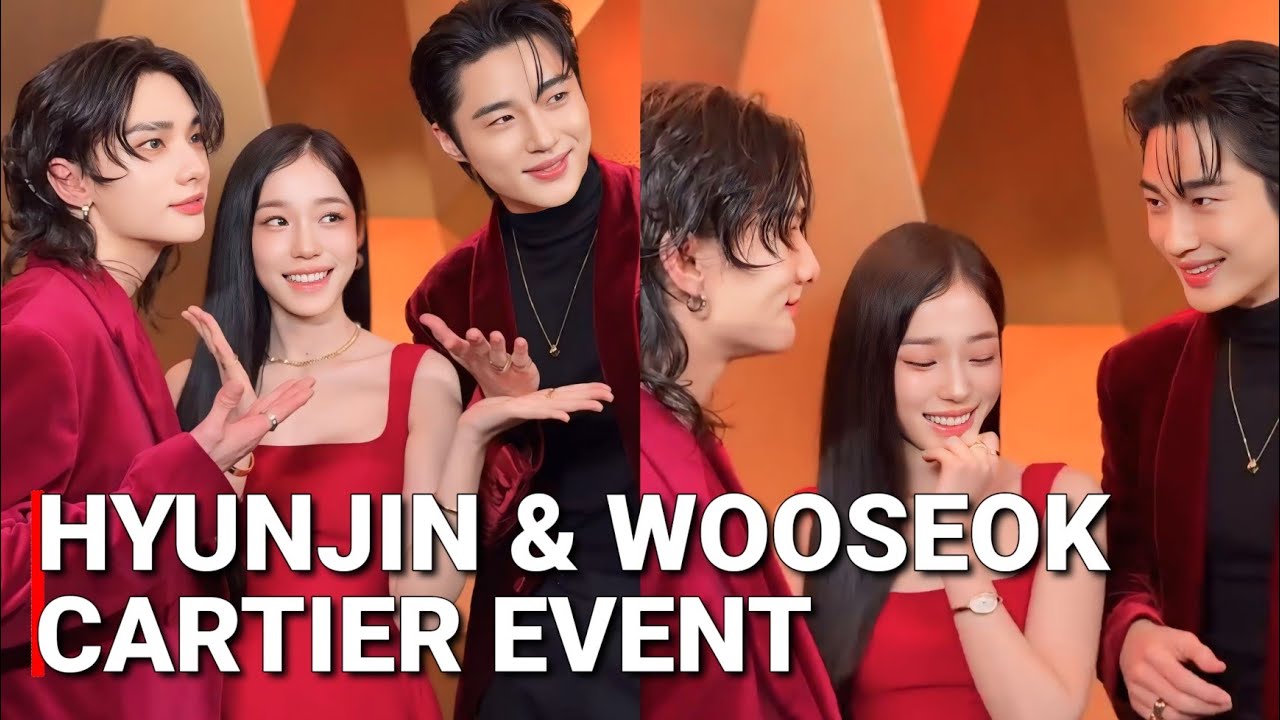 현진, 변우석, 노윤서의 만남! 카르티에에서 빛난 호흡 Straykids Hyunjin, Byeon Woo Seok & Yoonseo at Cartier Event 2024
