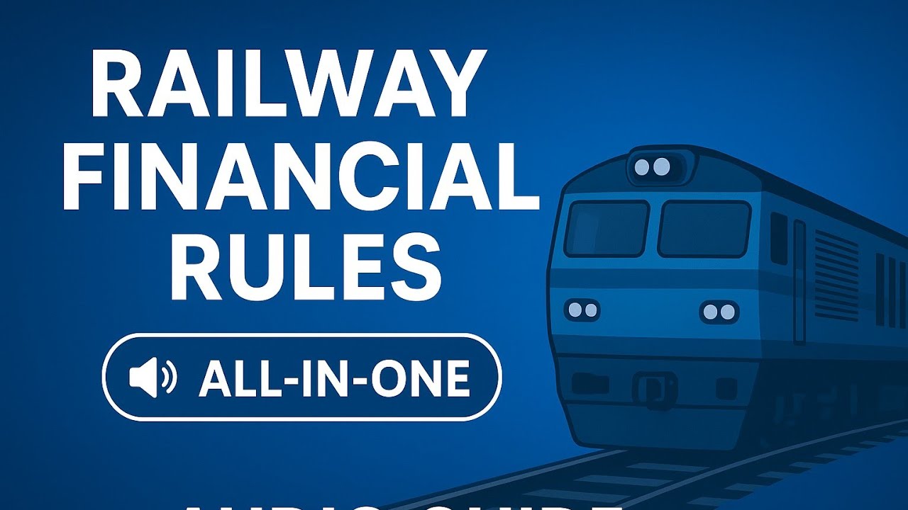 Railway Financial Rules for Group B LDCE exam | Audio Guide | Indian Railways Departmental Exam