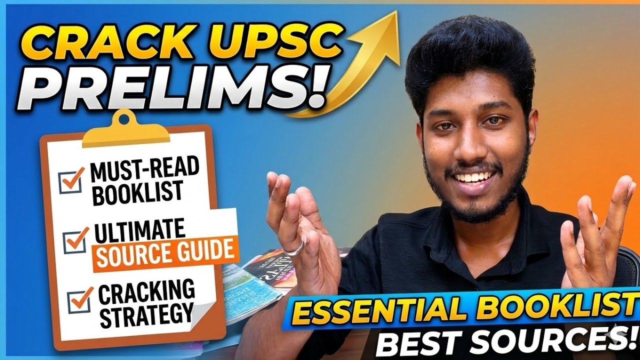 UPSC Prelims Booklist for 2026 | Source list for UPSC prelims 2026 in Tamil