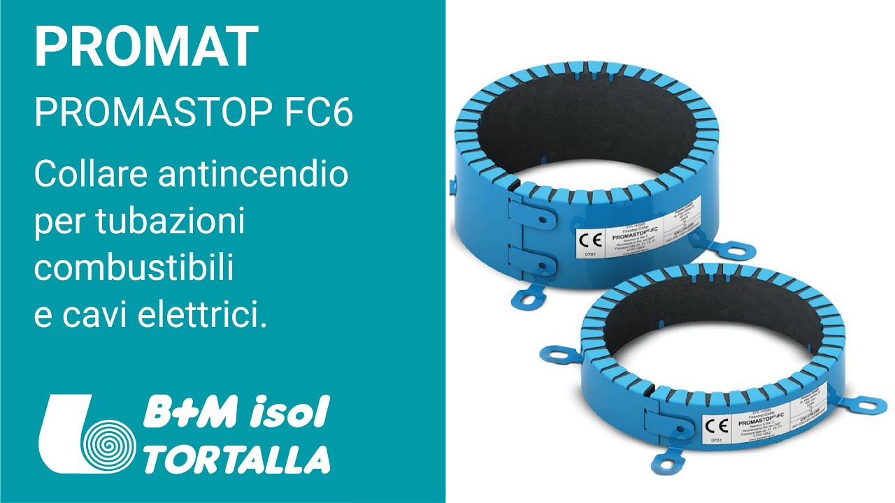 PROMAT PROMASTOP®-FC6 Collare antincendio per tubazioni combustibili e cavi elettrici