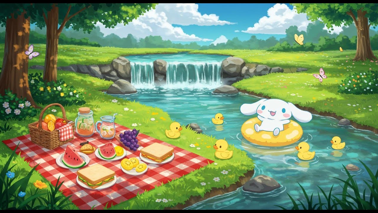 Cinnamoroll’s Summer Picnic 🍋Calm Lofi Vibes For Dreamy Summer Days & Relaxing Weekends🌞 [Chill Mix]