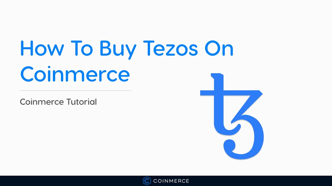 How To Buy Tezos