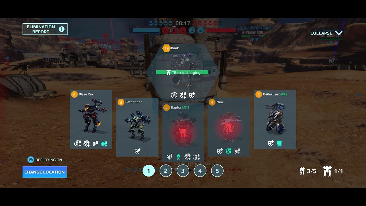 Trying out my Hangar in a match against a P2W team. (It didn’t go so well😭)