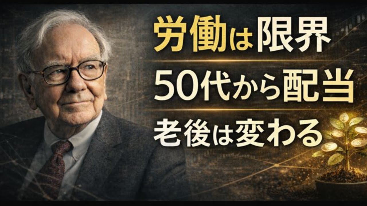 【バフェット】年金に頼らない不労所得と増配株の鉄則【50代からの自分年金】