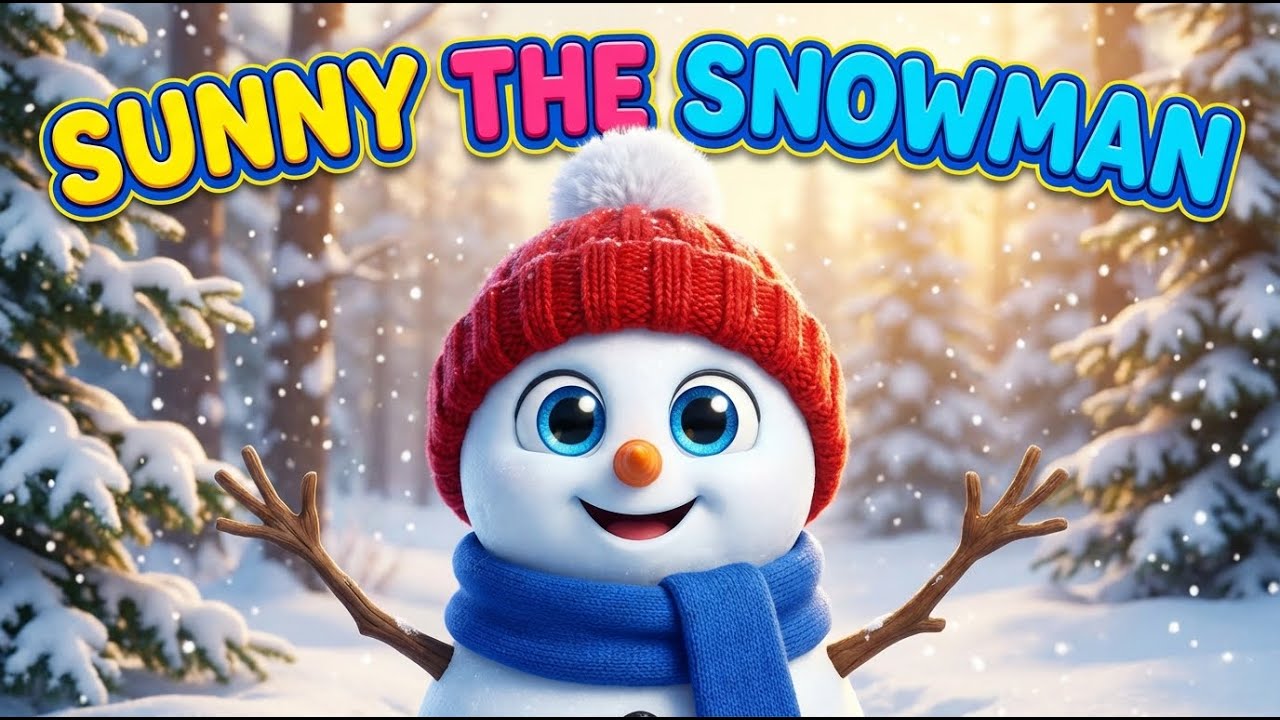 ⛄ Build a Snowman with Sunny! | Winter Fun Song for Kids | Nursery Rhymes & Toddler Songs