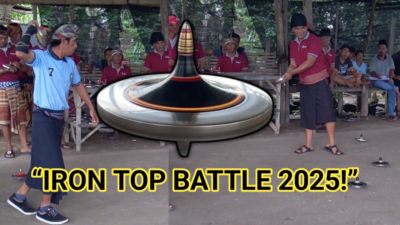 Lombok Batu Mulut Cup 5 Iron Spinning Top Tournament ko