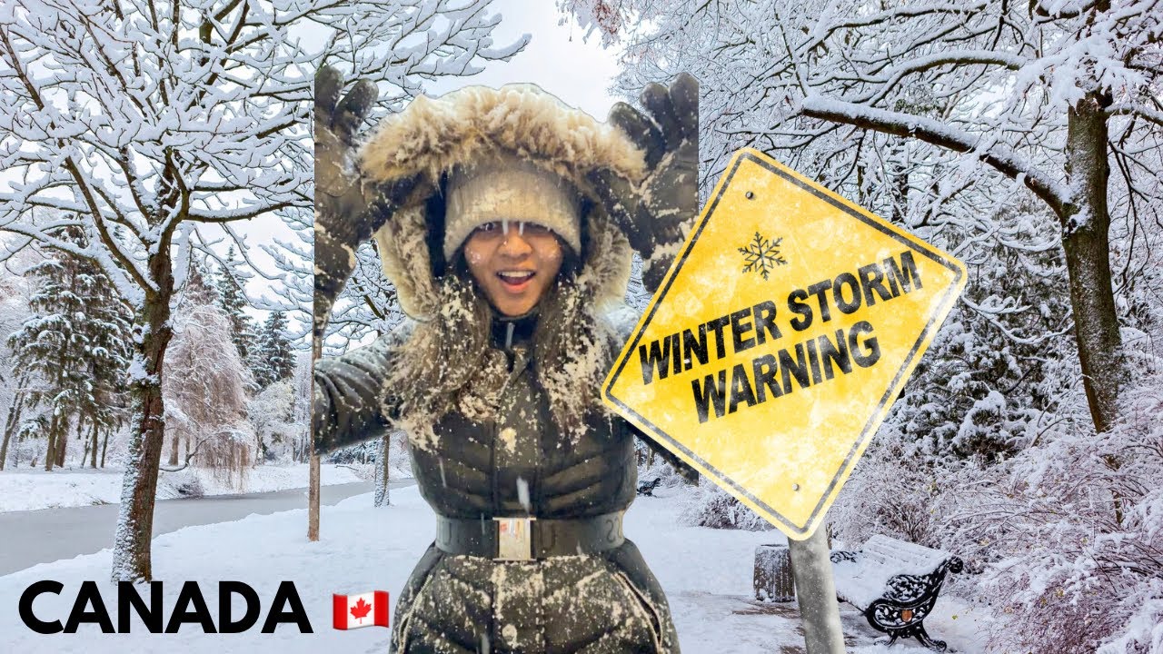 Toronto ,Canada🇨🇦| Walking Tour during Snow Storm  LIVE ⚠️